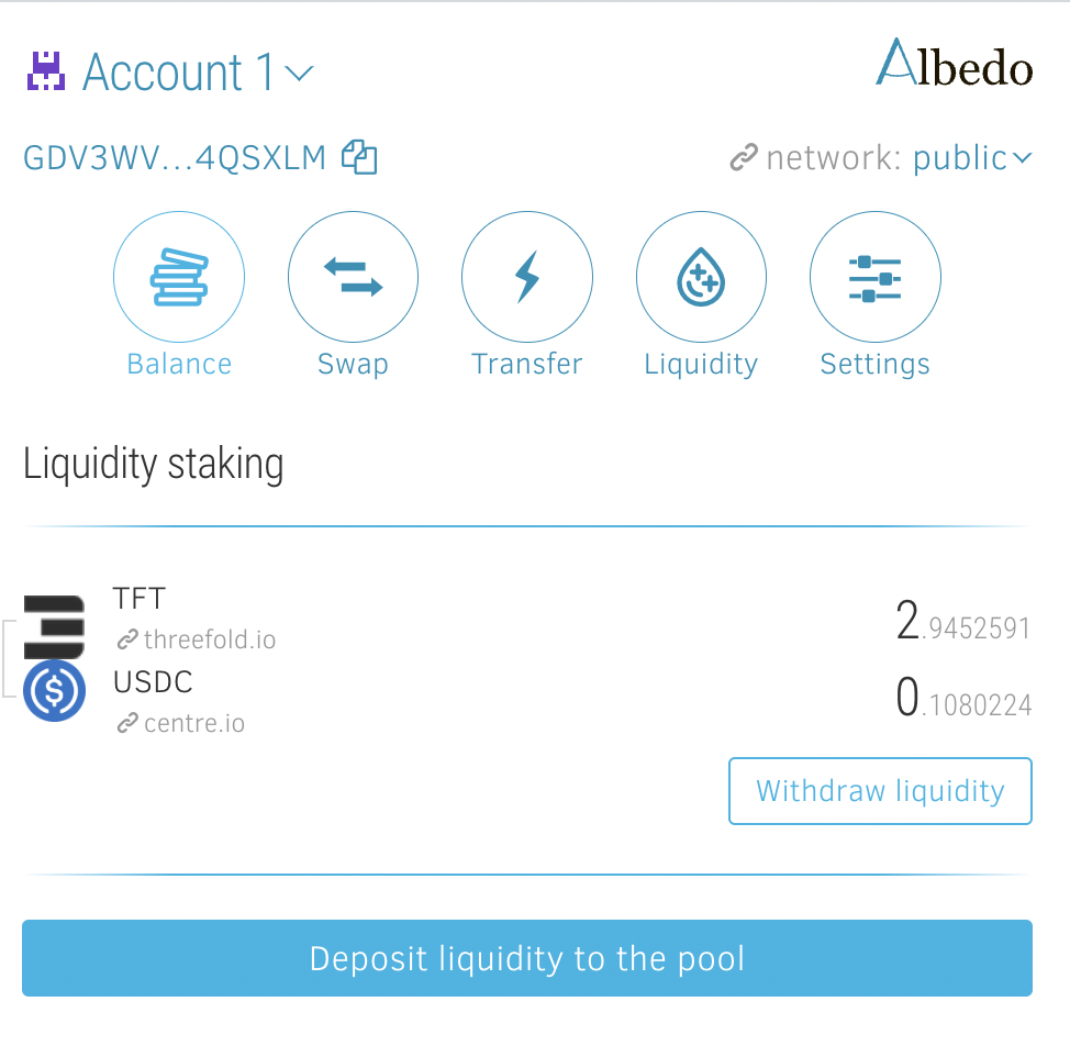 albedo-liquidity-pool